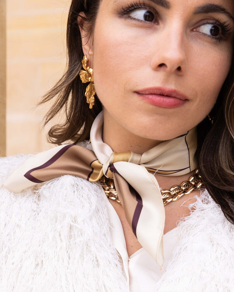 Le Foulard Allegoria - Ocre